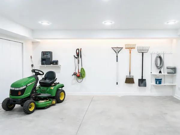 Property maintenance tools in storage